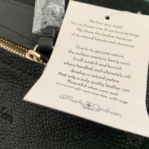 MARK & GRAHAM Real Leather "Brooklyn Tote"